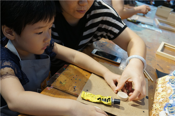 NYC紐約國際杭州遠洋樂堤港早教中心小小木工藝術(shù)貼畫回顧